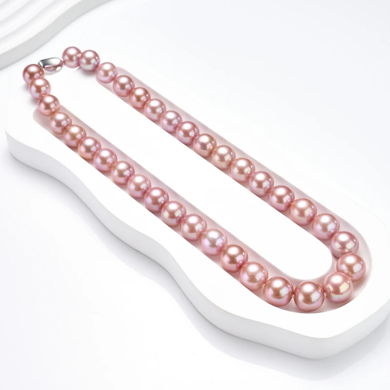 【周周甄选】“冲击万粉福利”气质款淡水紫珠珍珠项链11-13mm