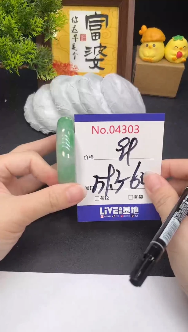 未镶嵌手镯翡翠4303