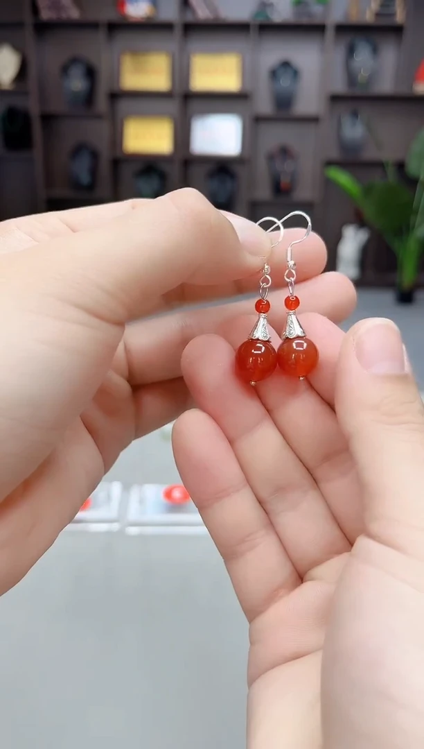 未镶嵌耳饰玛瑙/玉髓713000