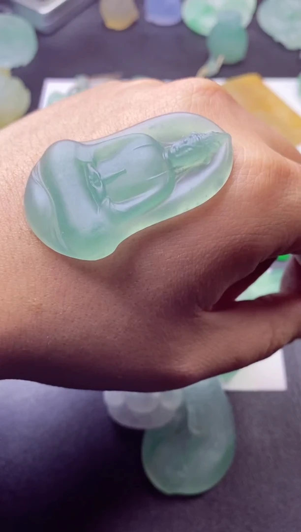 未镶嵌定制翡翠听**雨听风观雨