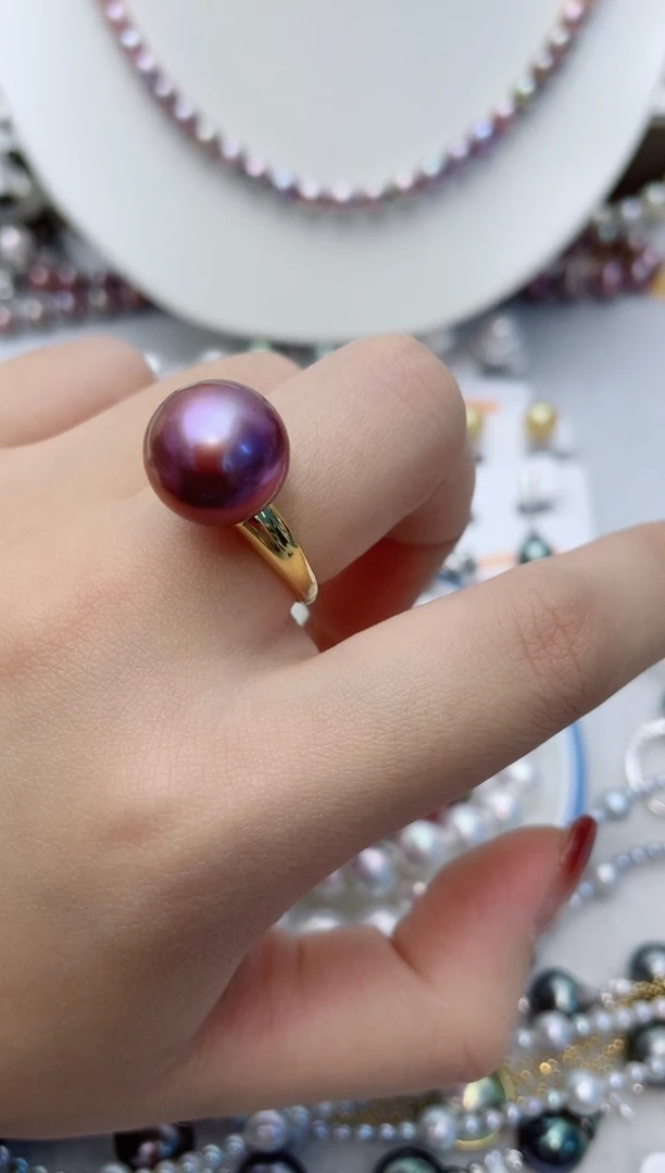 【闪购商品】淡水珍珠戒指银S925镶嵌W31