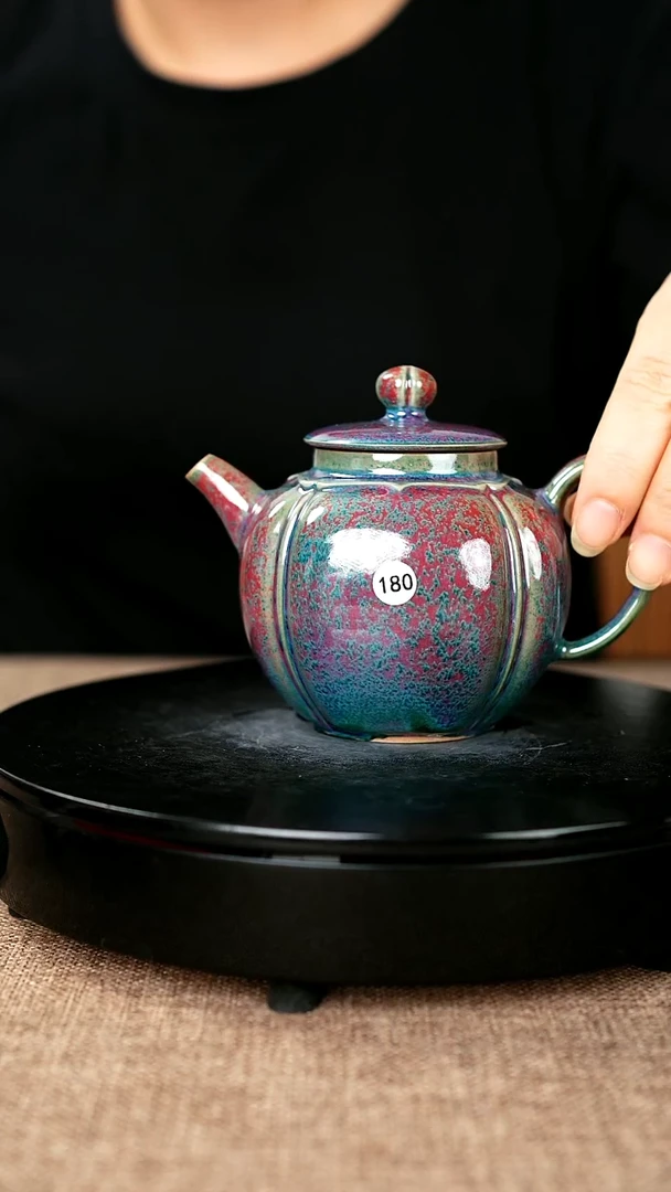 壶180#于大鹏一级品原矿钧瓷丹青壶