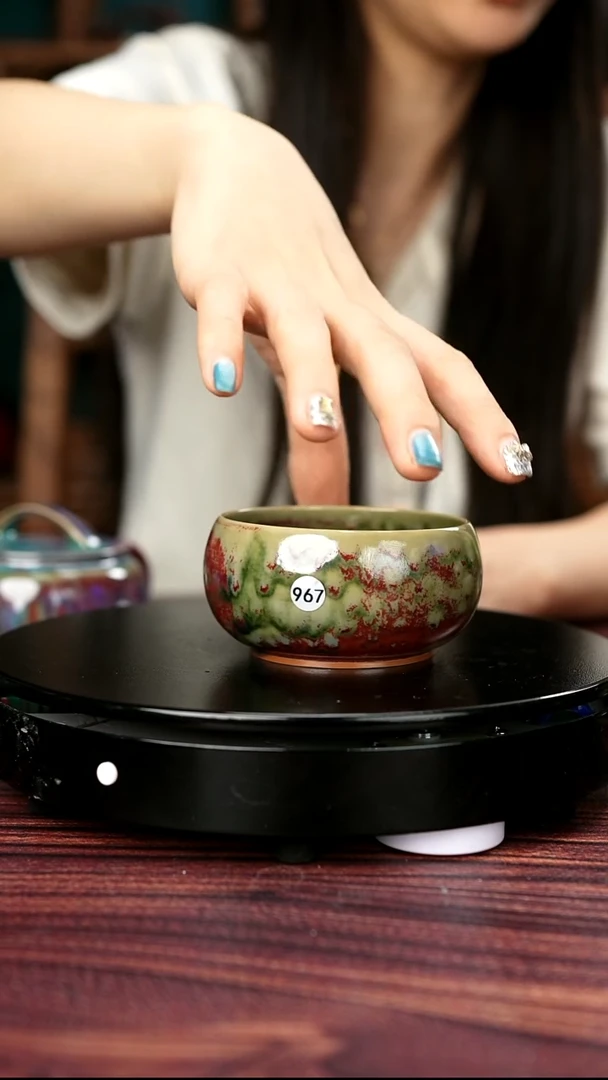 967#李盼龙一级品原矿钧瓷禅定杯