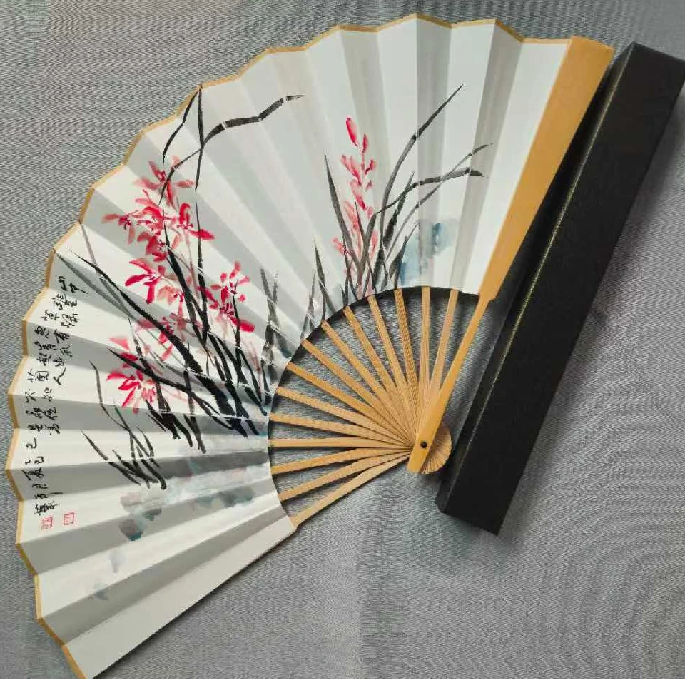 艺脉相传《幽香》手写妙语国风折扇中式