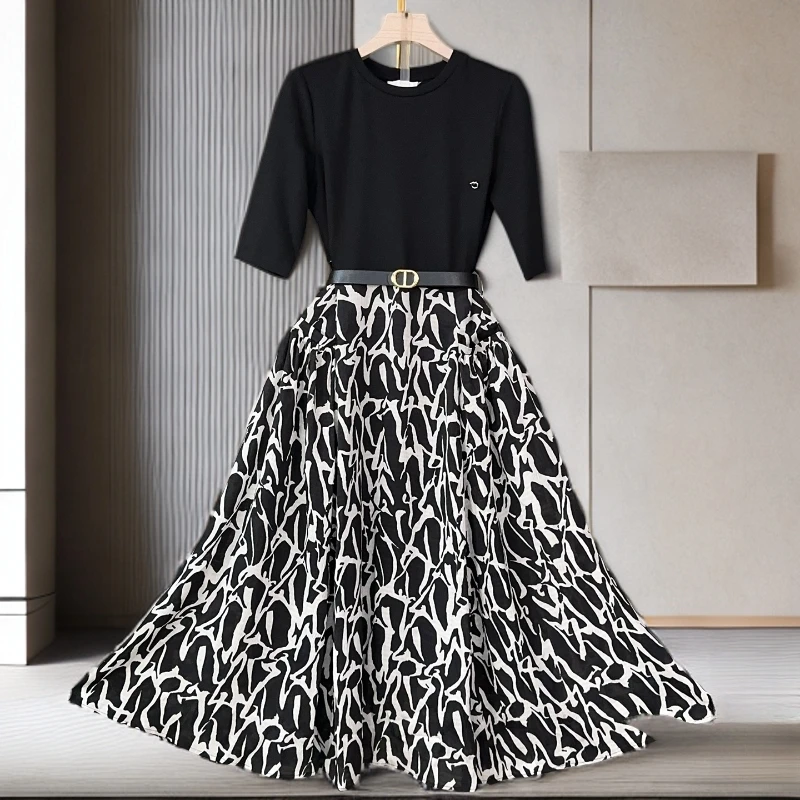 2025新款夏季洋气法式时尚气质日常百搭显瘦新款连衣裙6599