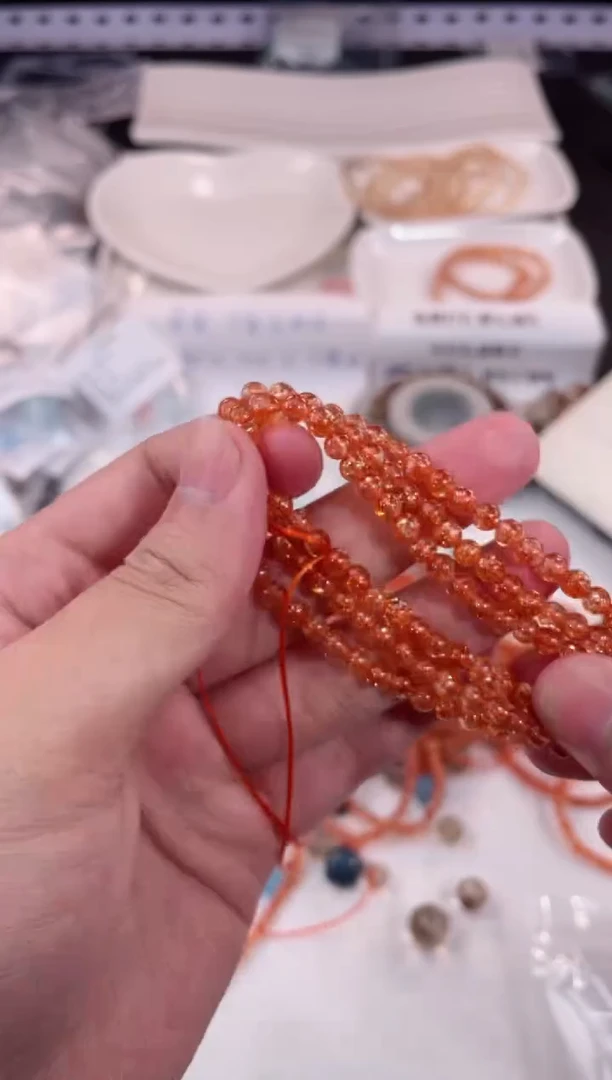 【闪购商品】水晶【Q16】金太阳单珠4.6M未镶嵌多样性随40颗