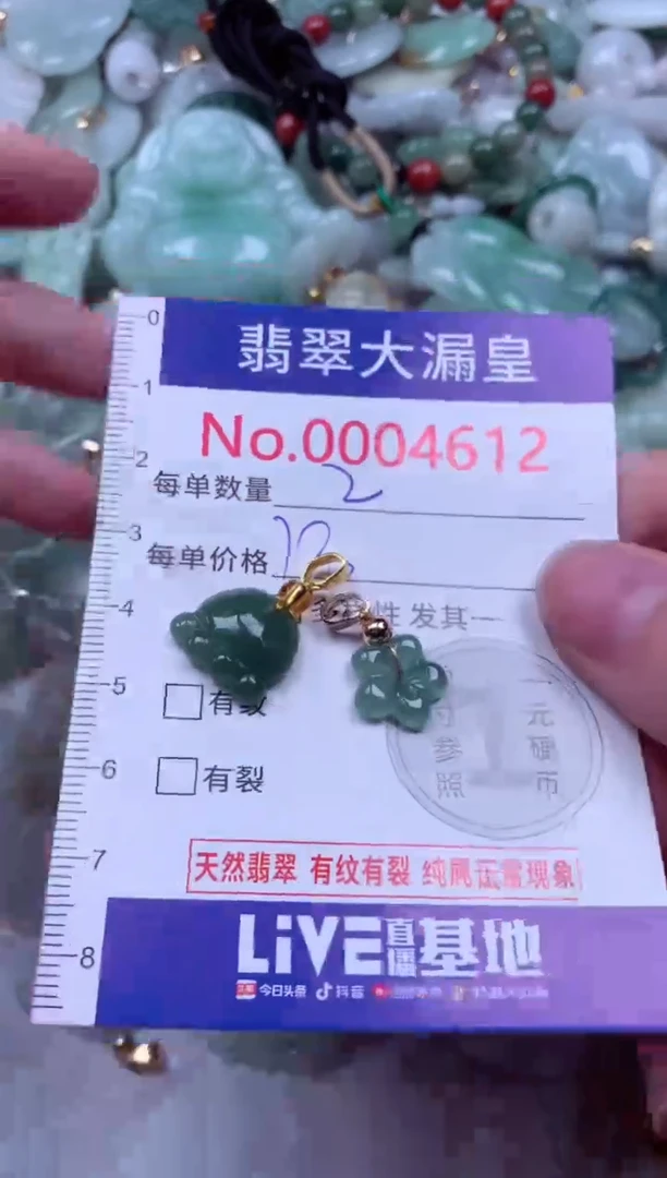 吊坠(不含链)未镶嵌翡翠4612