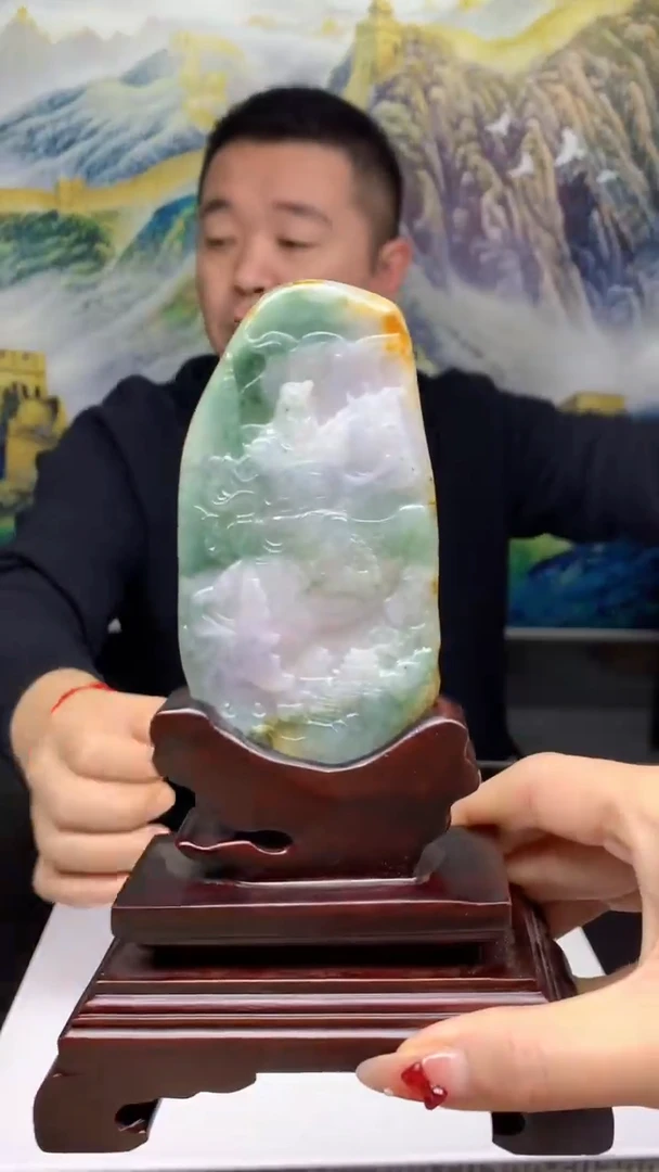 【闪购商品】定制翡翠未镶嵌1064ry-毛货挂件132