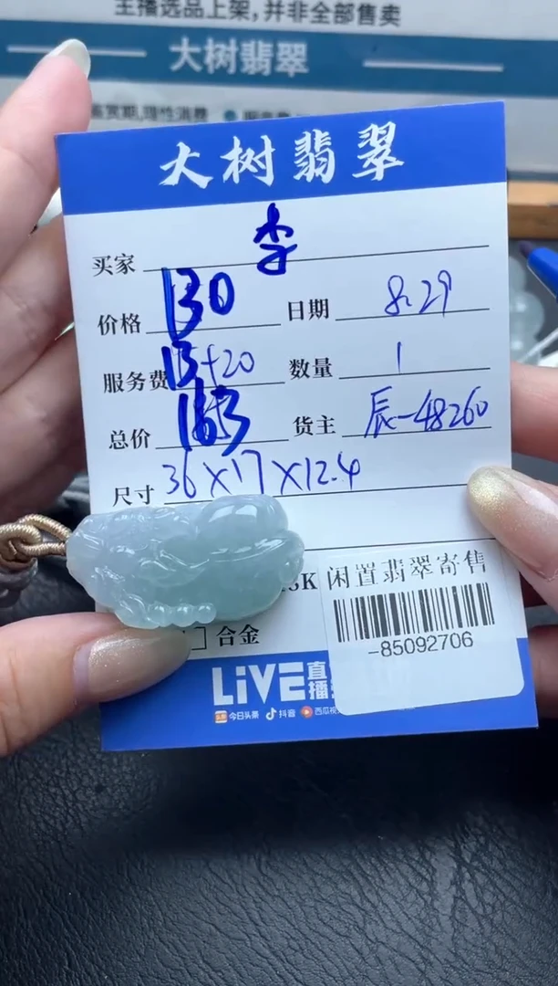 颈饰未镶嵌翡翠李*瓶-85092706