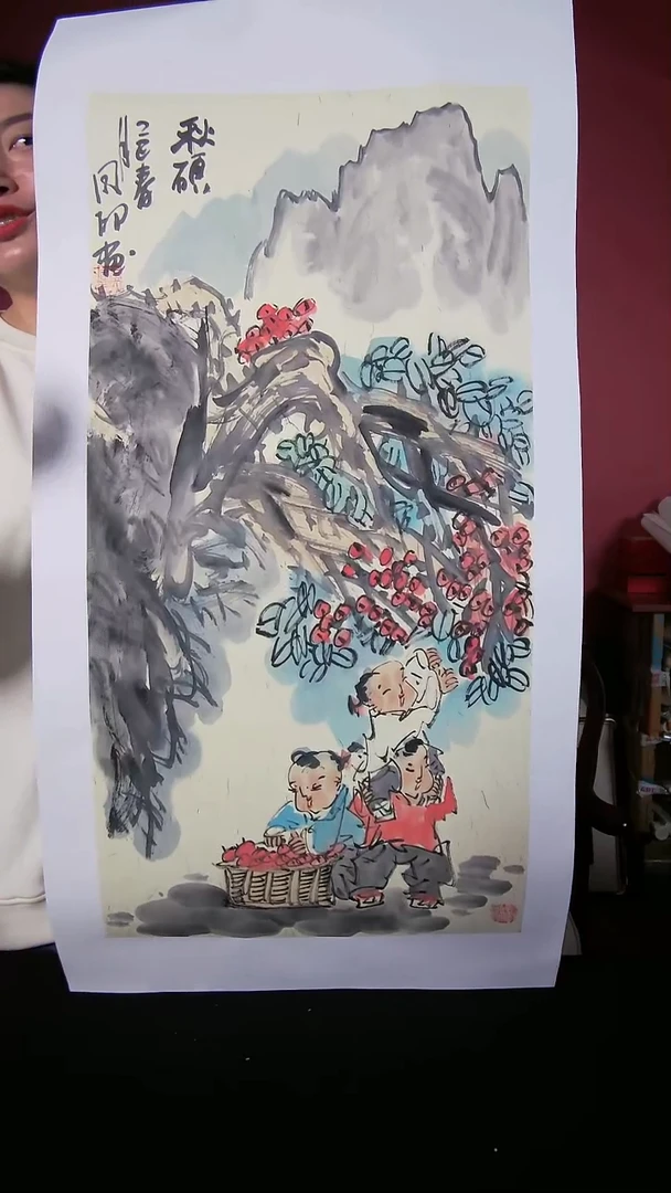 国画侯同印国画68*34