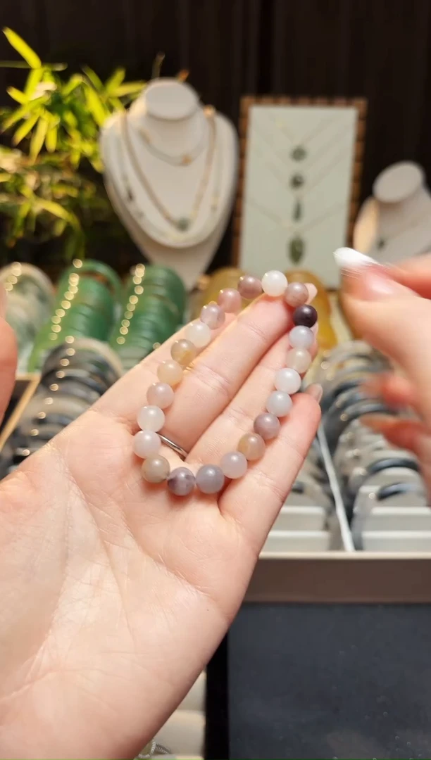 未镶嵌手串石英质玉紫罗兰