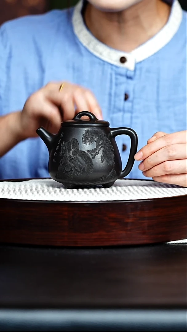 茶壶紫砂  高石瓢
