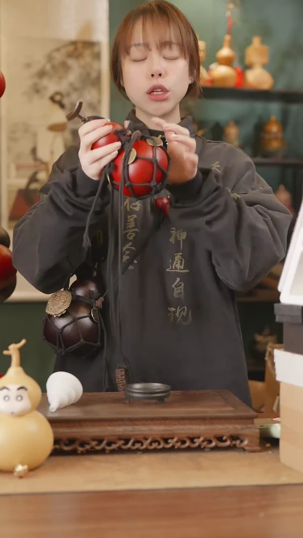 【闪购商品】245号精品天然大漆工艺防渗内胆酒葫芦~