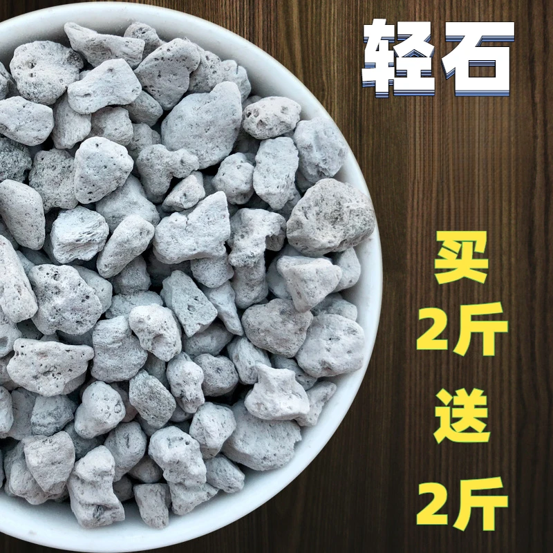 【买2斤送2斤】轻石浮石多肉植物兰花铺面拌土用园艺造景大块滤料