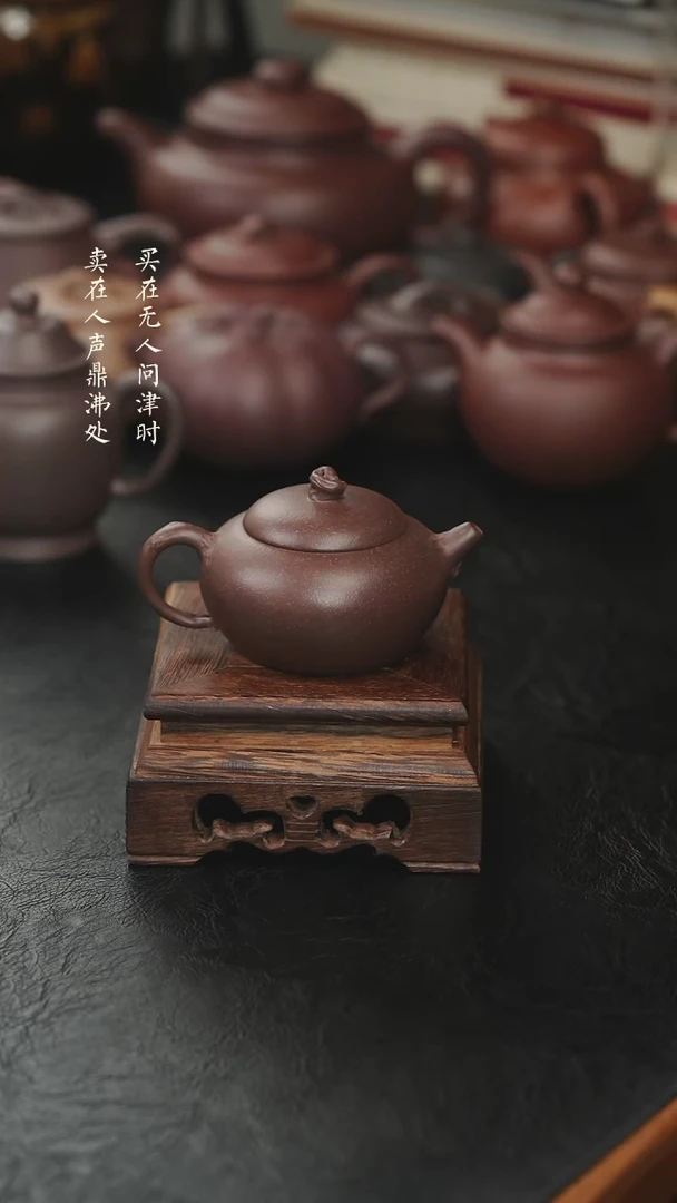 茶壶紫砂周行健天青泥新品听松