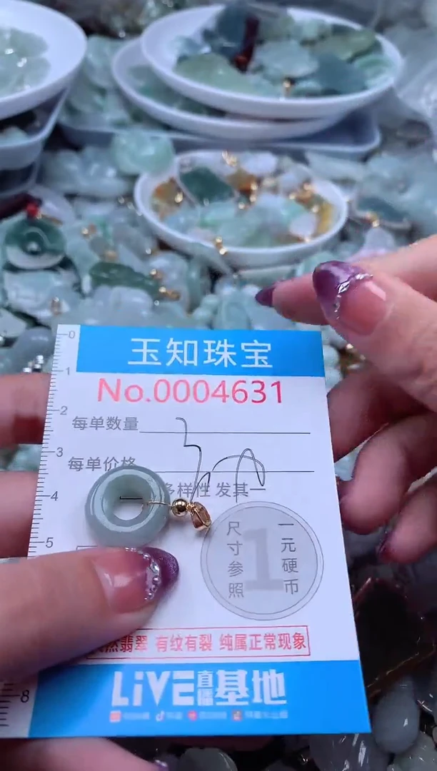 翡翠未镶嵌吊坠(不含链)4631