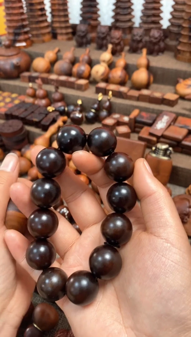 【闪购商品】木枣木玉化单圈手串一物一拍