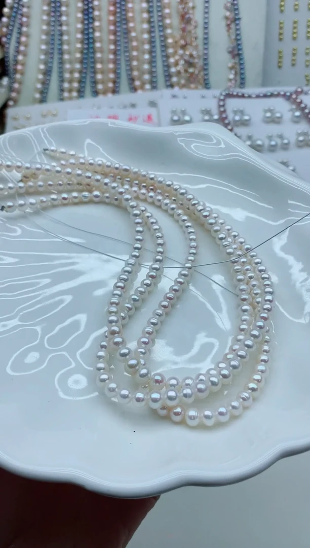 颈饰未镶嵌淡水珍珠淡水珍珠项链不做扣（非无瑕）