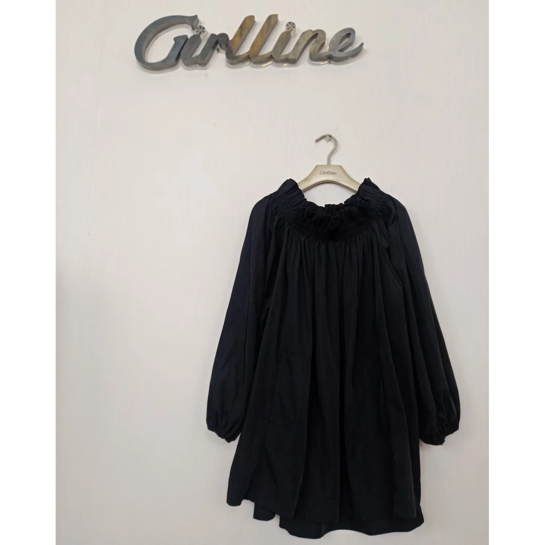 NS60Y2305【撒欢儿】新款时尚松紧领显瘦欧版上衣