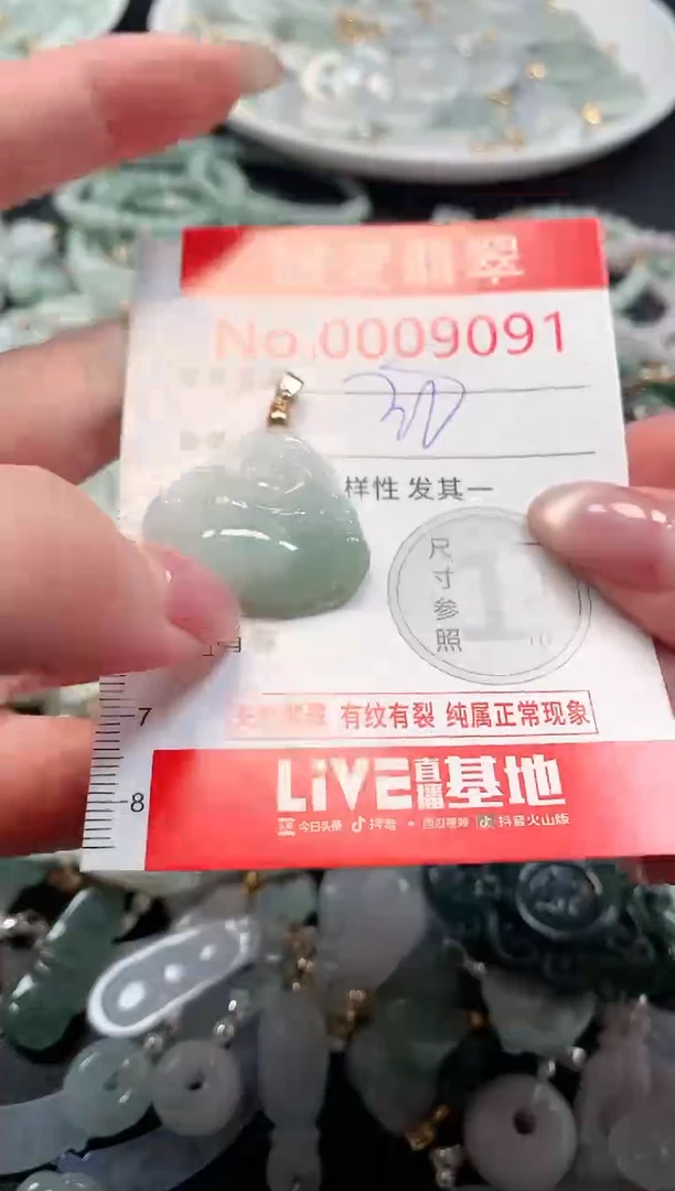 吊坠(不含链)未镶嵌翡翠9091