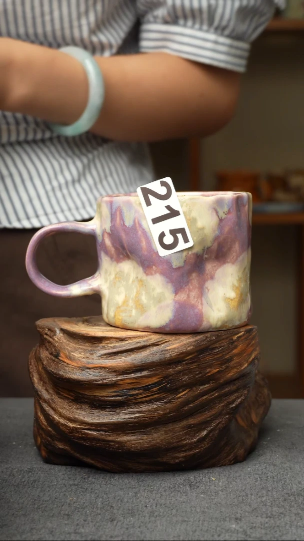 杯子215128景德镇手创颜色釉杯（食品级）微瑕