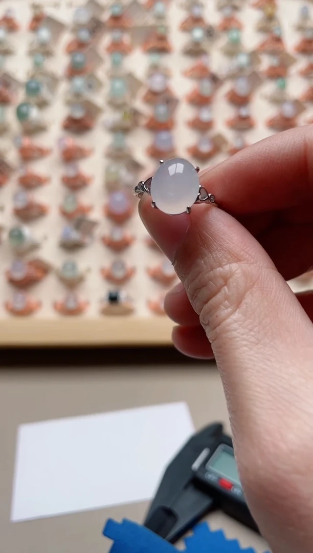 【闪购商品】翡翠戒指银S925镶嵌1000000047