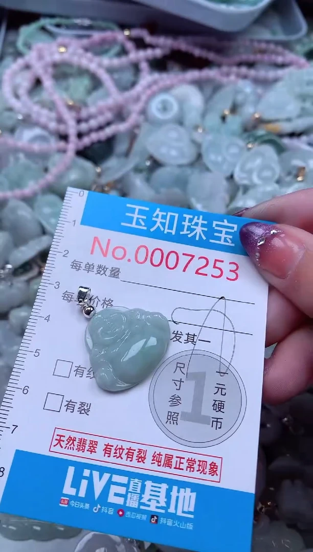 翡翠未镶嵌吊坠(不含链)7253