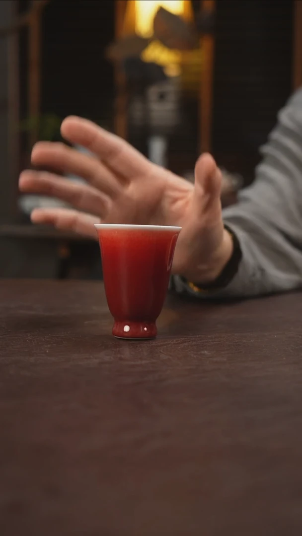 杯景德镇陶瓷杯碗柴烧多人S80