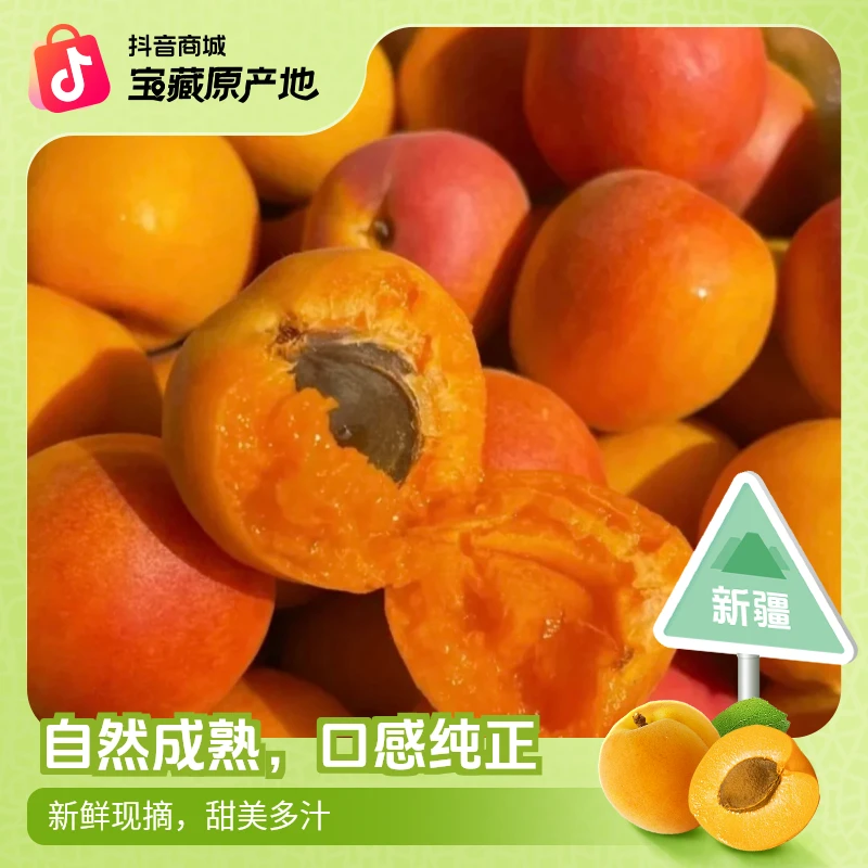 【明天到】新疆吊杆杏纯甜无酸顺丰包邮新发地直供新疆维吾尔自治区