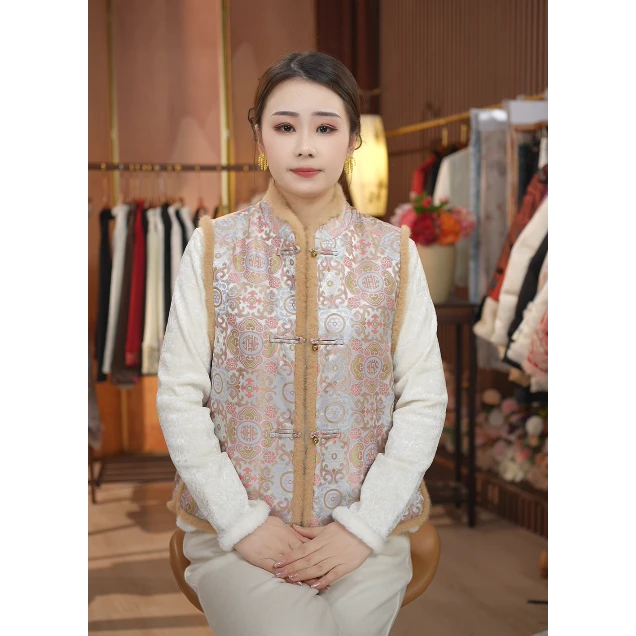 《长安梦 -棉马甲》新中式提花国风休闲百搭气质加厚马甲