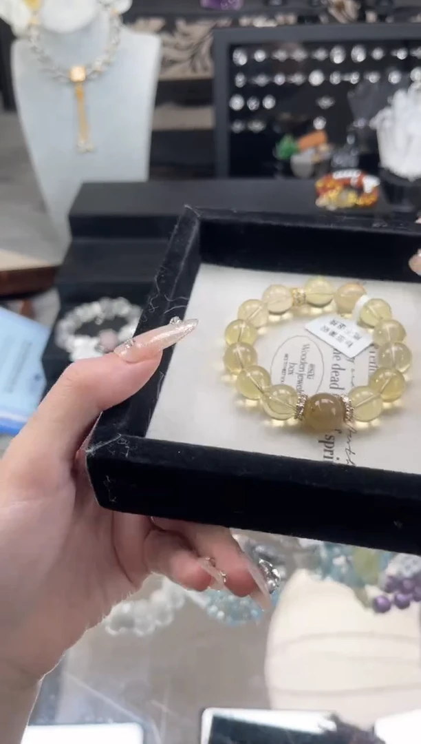 【闪购商品】烟晶手链银S925镶嵌天然水晶 多样性发货