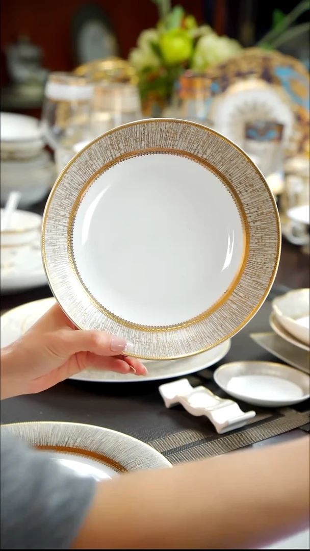 瓷片8英寸菜盘1个