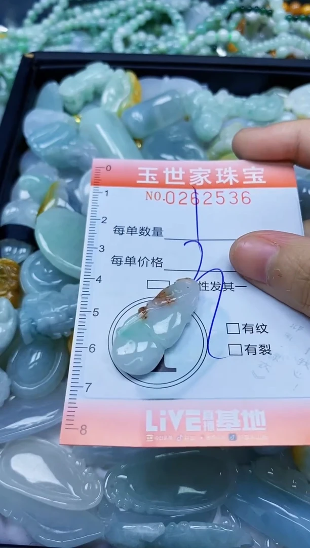 翡翠未镶嵌颈饰闪购0262536