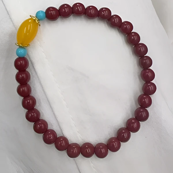 天然辰砂朱砂精品手串 S0794