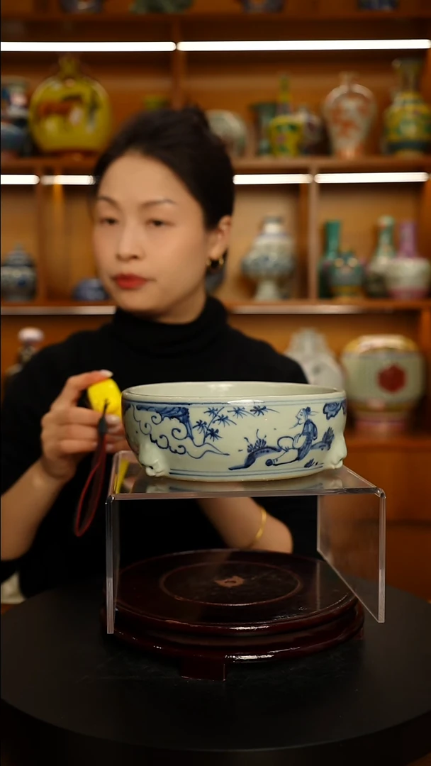 其他瓷青花人物故事水洗一只