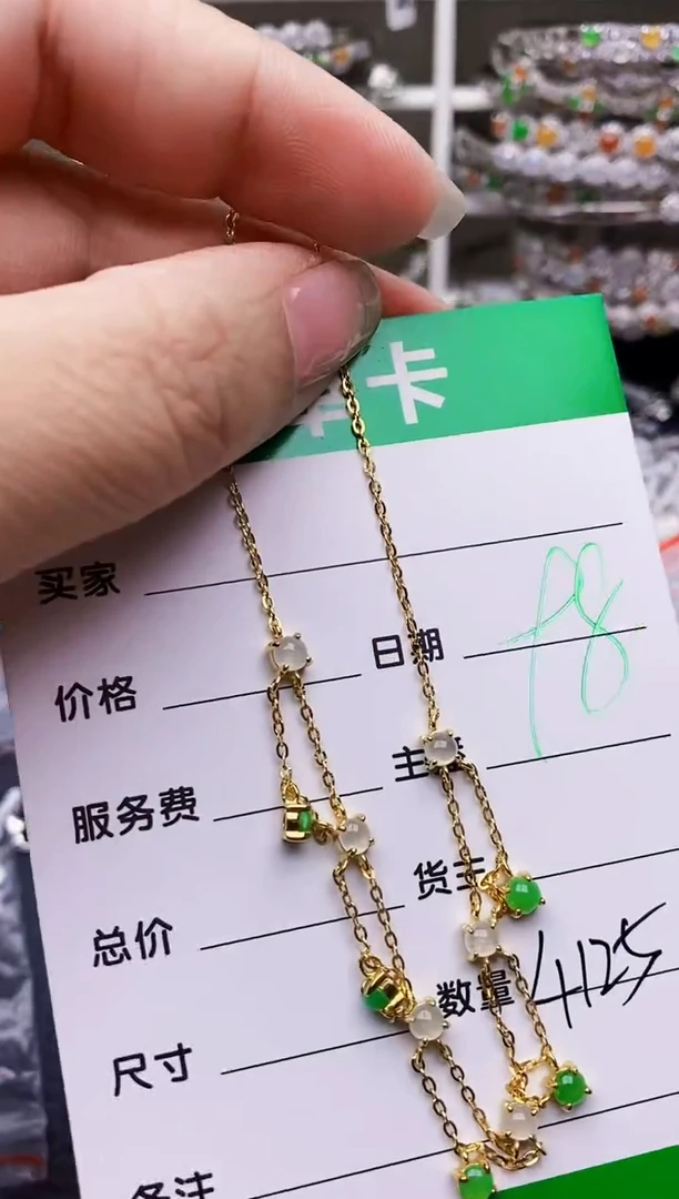 翡翠戒指银S925镶嵌4125
