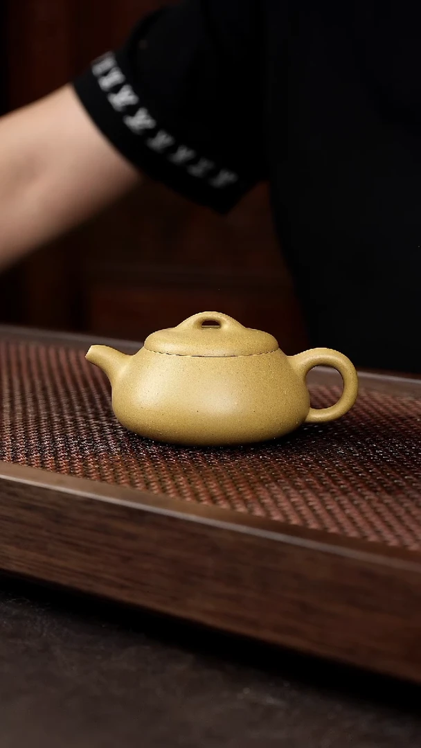 茶壶紫砂黄金段矮瓢
