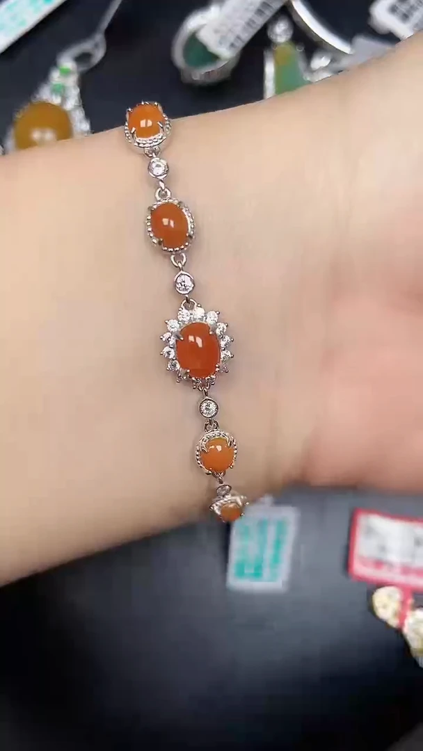 银S925镶嵌戒指翡翠2300