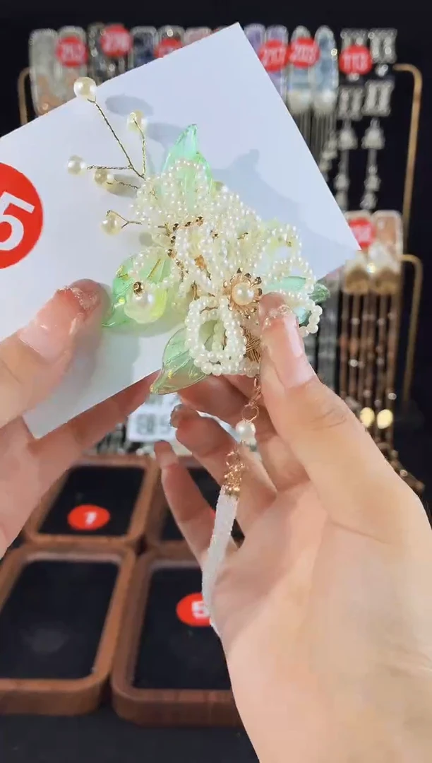 皮质铁合金35原创发夹鸭嘴夹一个