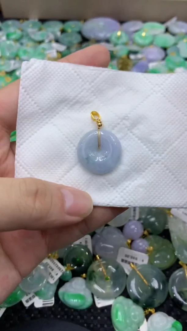 颈饰未镶嵌翡翠天然缅甸翡翠A货