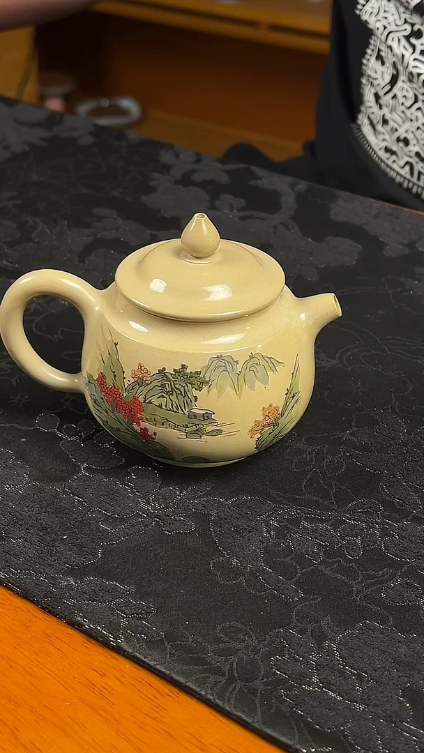【陶点茶Yun】建水紫陶全手工 球孔 180cc 7号