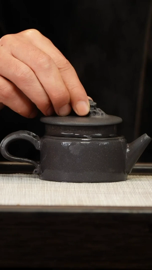 茶壶紫砂天青天际
