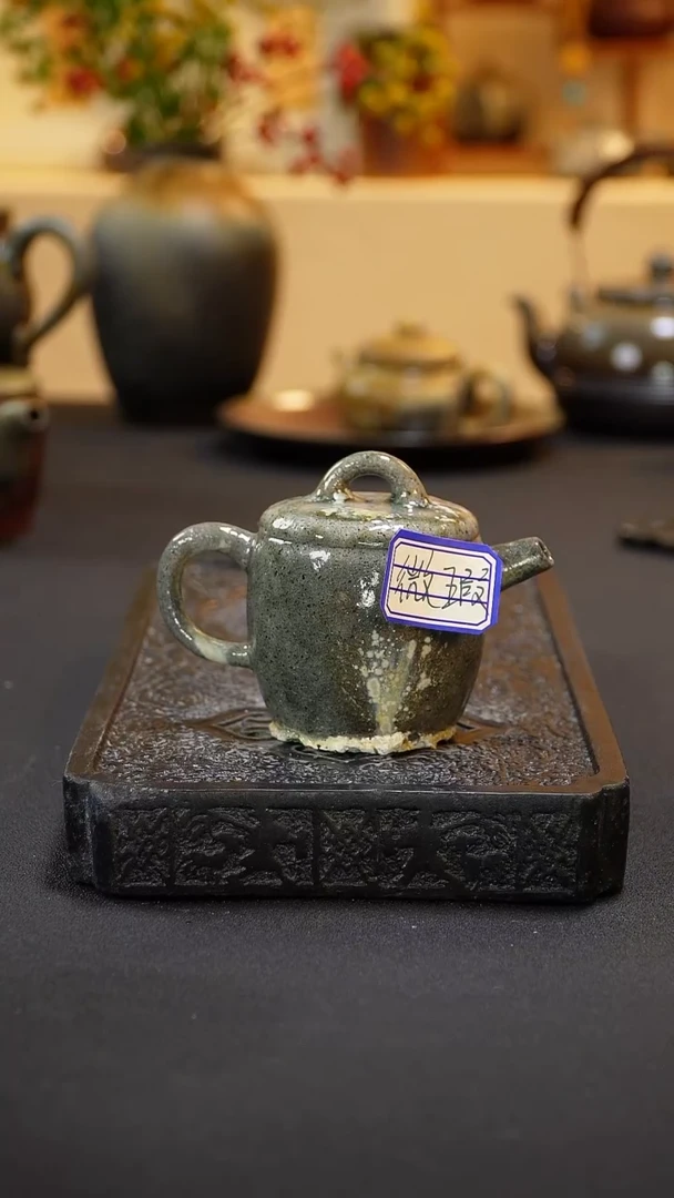 茶壶紫砂纯自然柴烧