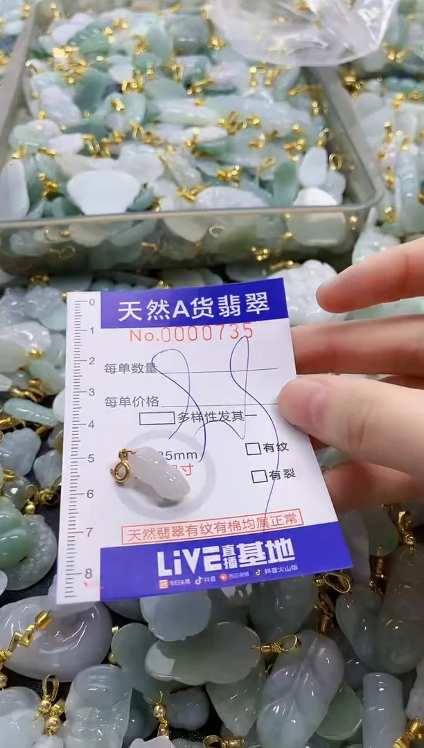 颈饰未镶嵌翡翠天然A货翡翠