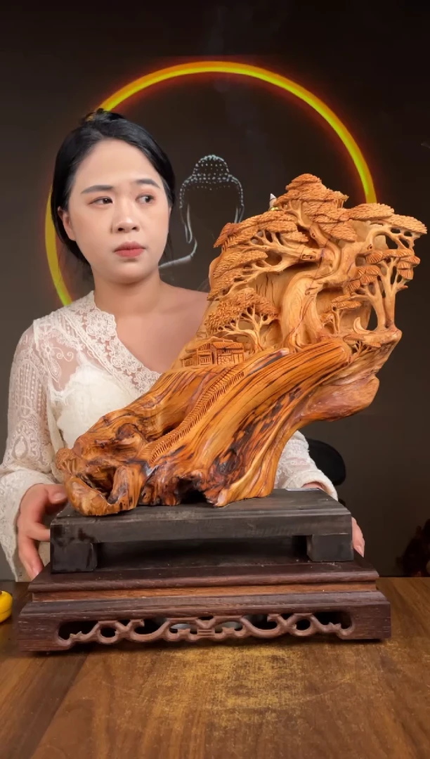 柏木（崖柏）手工摆件,先抢先得! 编号:374