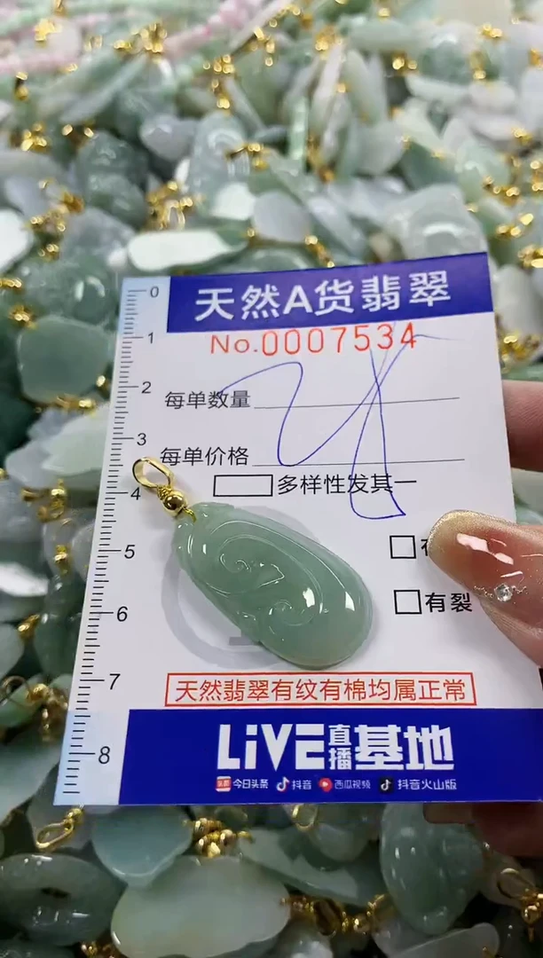 颈饰未镶嵌翡翠天然A货翡翠