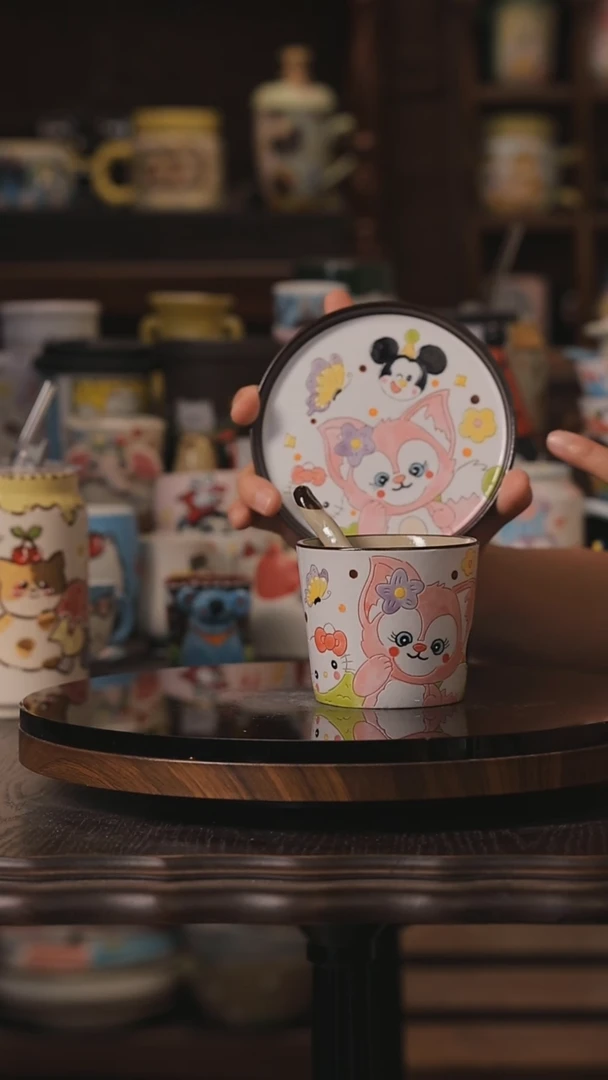 摆件三件套景德镇釉下彩绘设计师款式陶瓷