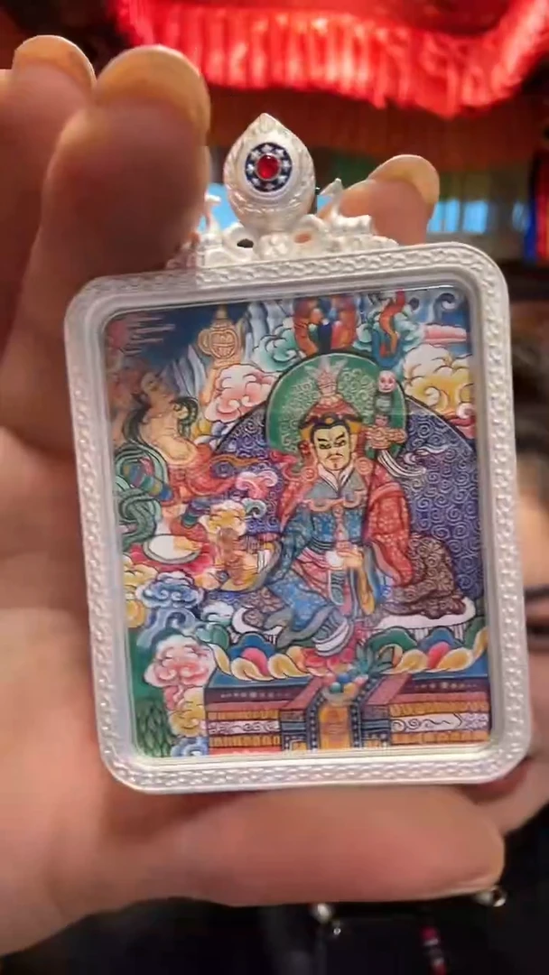 吊坠莲老师-热贡纯手绘唐卡