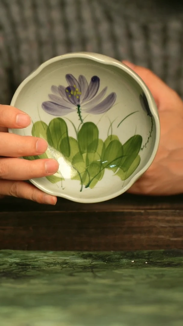 陶瓷青诗集手工手绘瓷器