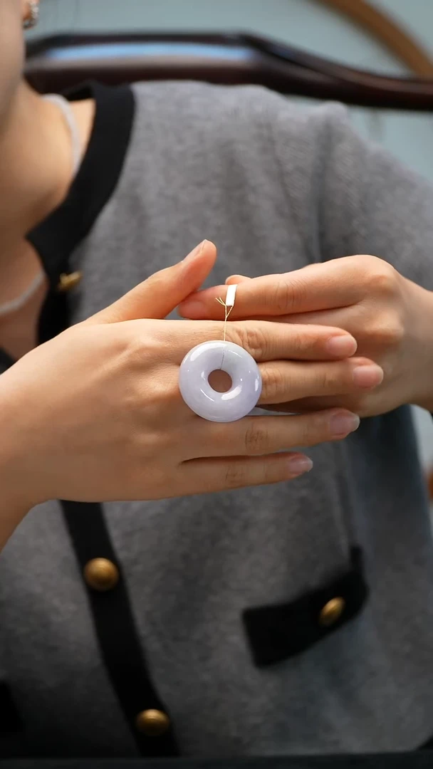 颈饰未镶嵌翡翠甜甜圈